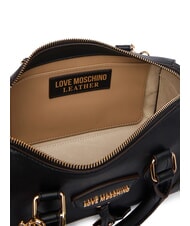 LOVE MOSCHINO CHARMY Geantă de m&acirc;nă cu curea de umăr negru - Genți femei - 5