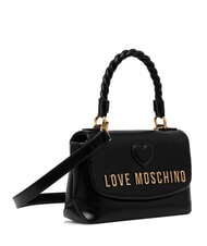 LOVE MOSCHINO TWIRL Geantă de m&acirc;nă, cu curea de umăr negru - Genți femei - 2