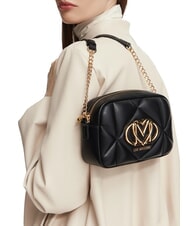 LOVE MOSCHINO EMBOSSED QUILTED Geantă de umăr mini matlasată negru - Genți femei - 2