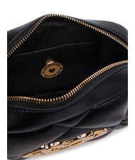 LOVE MOSCHINO EMBOSSED QUILTED Geantă de umăr mini matlasată negru - Genți femei - 5