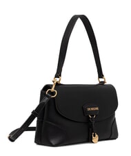 LOVE MOSCHINO CHARMY Geantă de m&acirc;nă, cu curea de umăr negru - Genți femei - 2