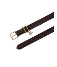 CALVIN KLEIN MONOGRAM Curea de piele delicios/ auriu deschis antic - Curele - 2