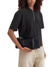 CALVIN KLEIN BOLD CK Geantă de m&acirc;nă, cu curea de umăr pe negru - Genți femei - 2