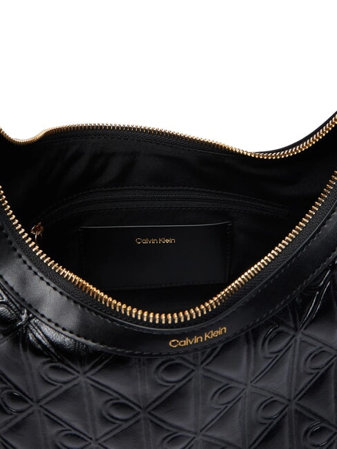 EMBLEM AOP Geantă de umăr / geantă crossbody pe negru - Genți femei