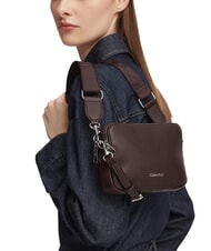 CALVIN KLEIN WEBBING Geantă de umăr mini, cu curea de umăr caramel - Genți femei - 2