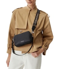 CALVIN KLEIN WEBBING Geantă de umăr mini, cu curea de umăr pe negru - Genți femei - 2