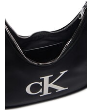 CALVIN KLEIN BOLD CK Geantă de umăr, cu curea de umăr alb-negru - Genți femei - 5