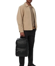 CALVIN KLEIN RAISED Rucsac pentru laptop de 13" pe negru - Rucsacuri pentru școală și timp liber - 4