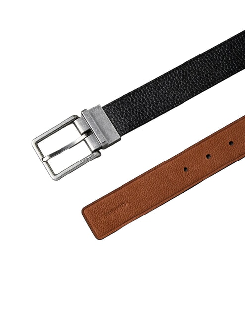 WARMTH BUCKLE Curea de piele negru/maro &icirc;nchis/antic - Curele