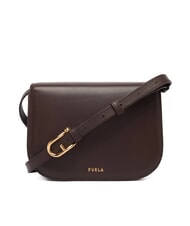 FURLA SFERA Geantă de umăr mini, din piele ciocolată - Genți femei - 3