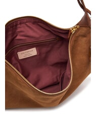 COCCINELLE THESS SUEDE BIM Geantă de umăr maxi, din piele coniac - Genți femei - 4