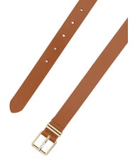TOMMY HILFIGER TH SQUARE Curea de piele coniac de iarnă - Curele - 2