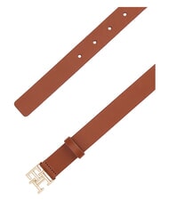 TOMMY HILFIGER TH LOGO Curea de piele coniac de iarnă - Curele - 4
