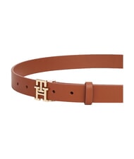 TOMMY HILFIGER TH LOGO Curea de piele coniac de iarnă - Curele - 5
