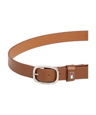 TOMMY HILFIGER TOMMY JEANS OVAL  Curea din piele scurtabilă coniac - Curele - 3