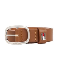 TOMMY HILFIGER TOMMY JEANS OVAL  Curea din piele scurtabilă coniac - Curele - 4