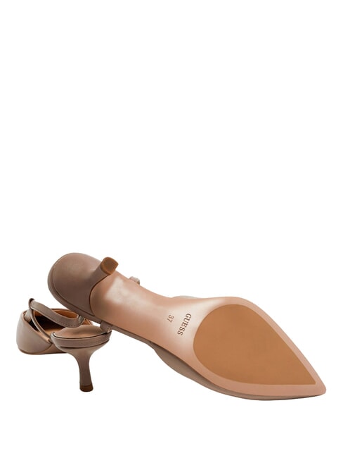 YANNO2 Decolteu din piele cu toc de 5,8 cm nud - Pantofi femei