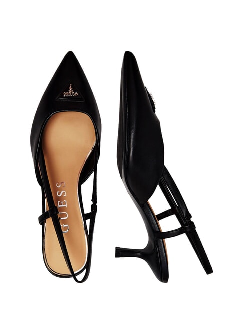 YANNO2 Decolteu din piele cu toc de 5,8 cm BLACK - Pantofi femei