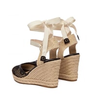 GUESS CHEYIN Sandale espadrile cu toc de 10 cm negru natural - Pantofi femei - 3
