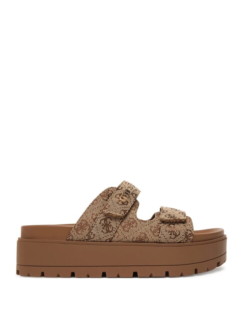 FAXON2 Sandale cu platformă de 6,5 cm Bej / maro - Pantofi femei
