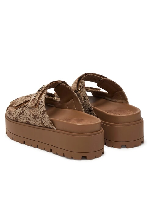 FAXON2 Sandale cu platformă de 6,5 cm Bej / maro - Pantofi femei