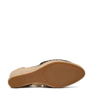 GUESS CHEYIN Sandale espadrile cu toc de 10 cm negru natural - Pantofi femei - 5