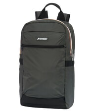 KWAY MID LAON Rucsac din nailon hidrofug verde negricios - Rucsacuri pentru școală și timp liber - 3