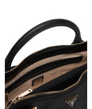 GUESS EVIE Geantă de m&acirc;nă, cu curea de umăr detașabilă BLACK - Genți femei - 6