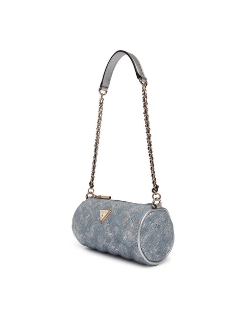 GIULLY 2 Geantă de umăr mini denim metalic - Genți femei