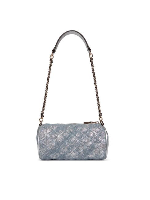 GIULLY 2 Geantă de umăr mini denim metalic - Genți femei