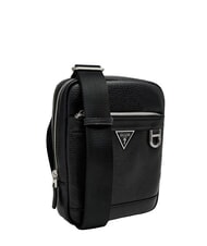 GUESS MONACO Geantă mini din piele BLACK - Genți de umăr bărbați - 2