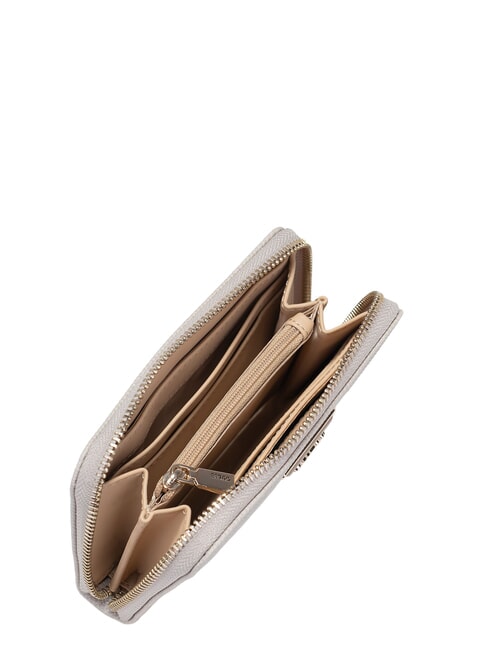LAUREL 2 Portofel mediu cu imprimeu saffiano BEIGE - Portofele femei