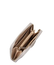 GUESS LAUREL 2 Portofel mediu cu imprimeu saffiano BEIGE - Portofele femei - 3