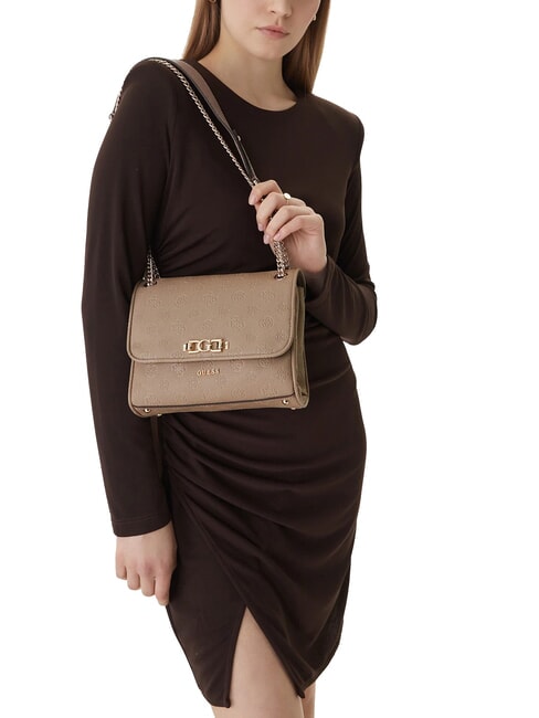 ANISE Geantă mini de umăr / geantă crossbody logo taupe &icirc;nchis - Genți femei