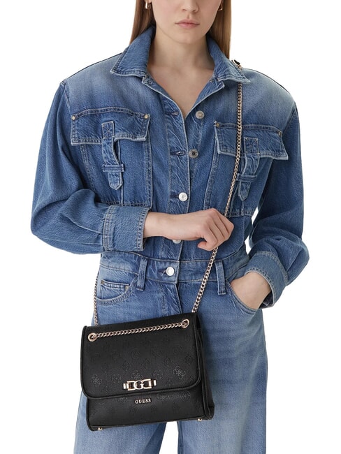 ANISE Geantă mini de umăr / geantă crossbody logo negru - Genți femei