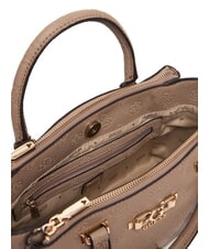 GUESS ANISE L Geantă de m&acirc;nă, cu curea de umăr logo taupe &icirc;nchis - Genți femei - 4