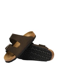 BIRKENSTOCK ARIZONA WB Sandale din piele mocca - Pantofi bărbați - 4