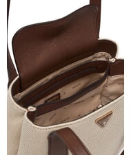GUESS ALICE Geantă de umăr natural/espresso - Genți femei - 4