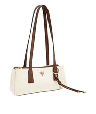 GUESS ALICE Geantă de umăr natural/espresso - Genți femei - 3