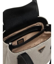 GUESS ALICE Geantă de umăr natural/negru - Genți femei - 4