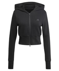 ADIDAS COQ Hanorac cu fermoar complet negru - Hanorace pentru femei - 5