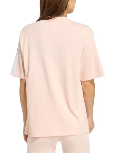 3 STRIPES Tricou cu m&acirc;necă scurtă, bumbac pur roz - tricou