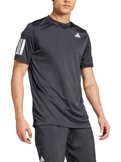 CLUB 3 STRIPES Tricou de tenis negru - tricou