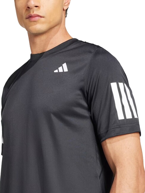 CLUB 3 STRIPES Tricou de tenis negru - tricou