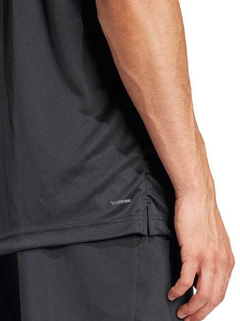 CLUB 3 STRIPES Tricou de tenis negru - tricou