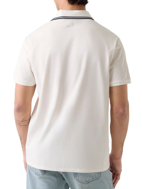 PAUL PIQUE Tricou polo cu m&acirc;necă scurtă sare albă - maiou Polo