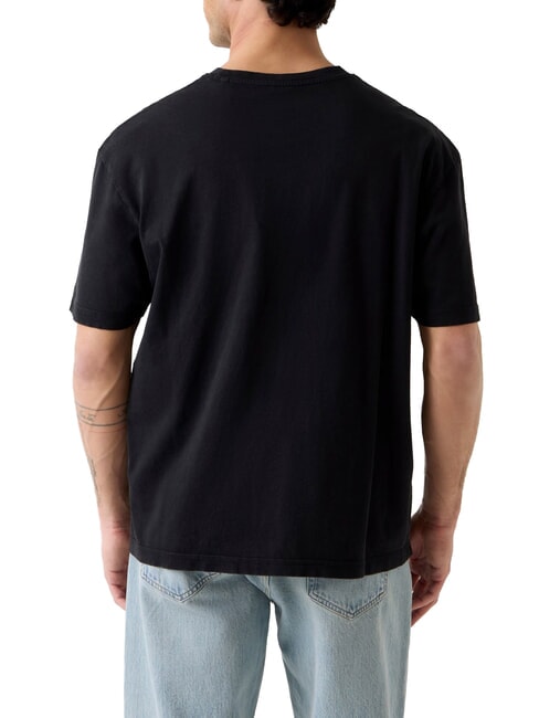 ACID WASH Tricou din bumbac jetbla - tricou