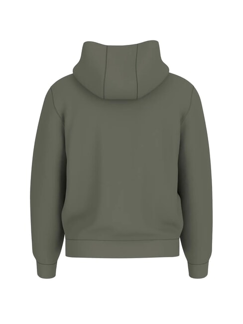 BASIC Hanorac cu gluga planta verde - hanorace