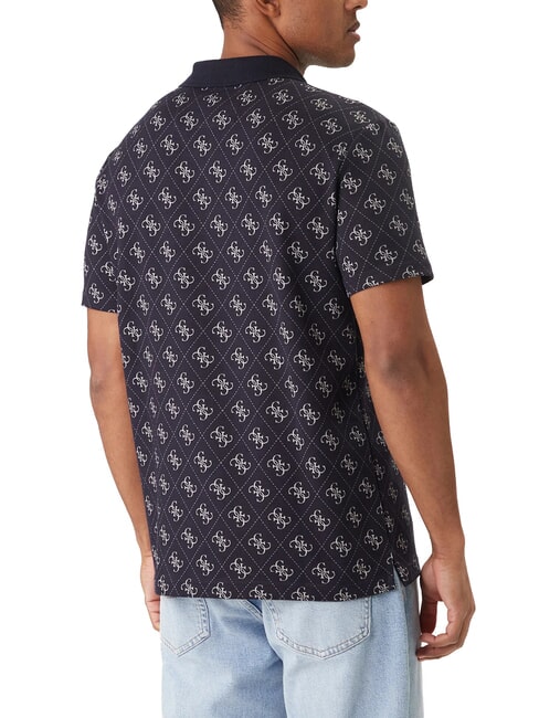 ALL OVER JACQUARD Pol albastru inteligent 4G peste tot - maiou Polo