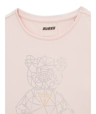 GUESS MINIME Tricou de bumbac roz visat - Tricou copil - 3
